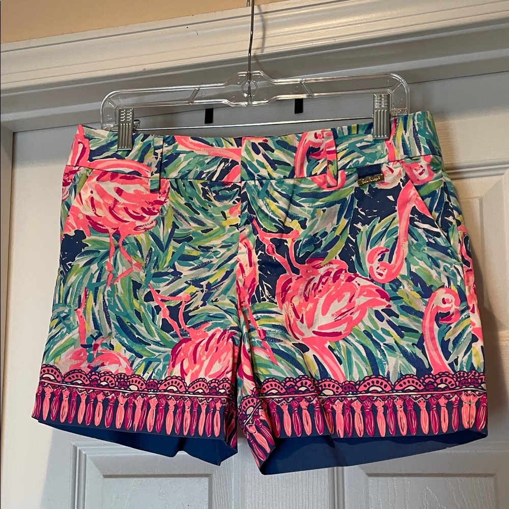 Lilly Pulitzer Callahan 5 in Tropical Flamingo Print Shorts